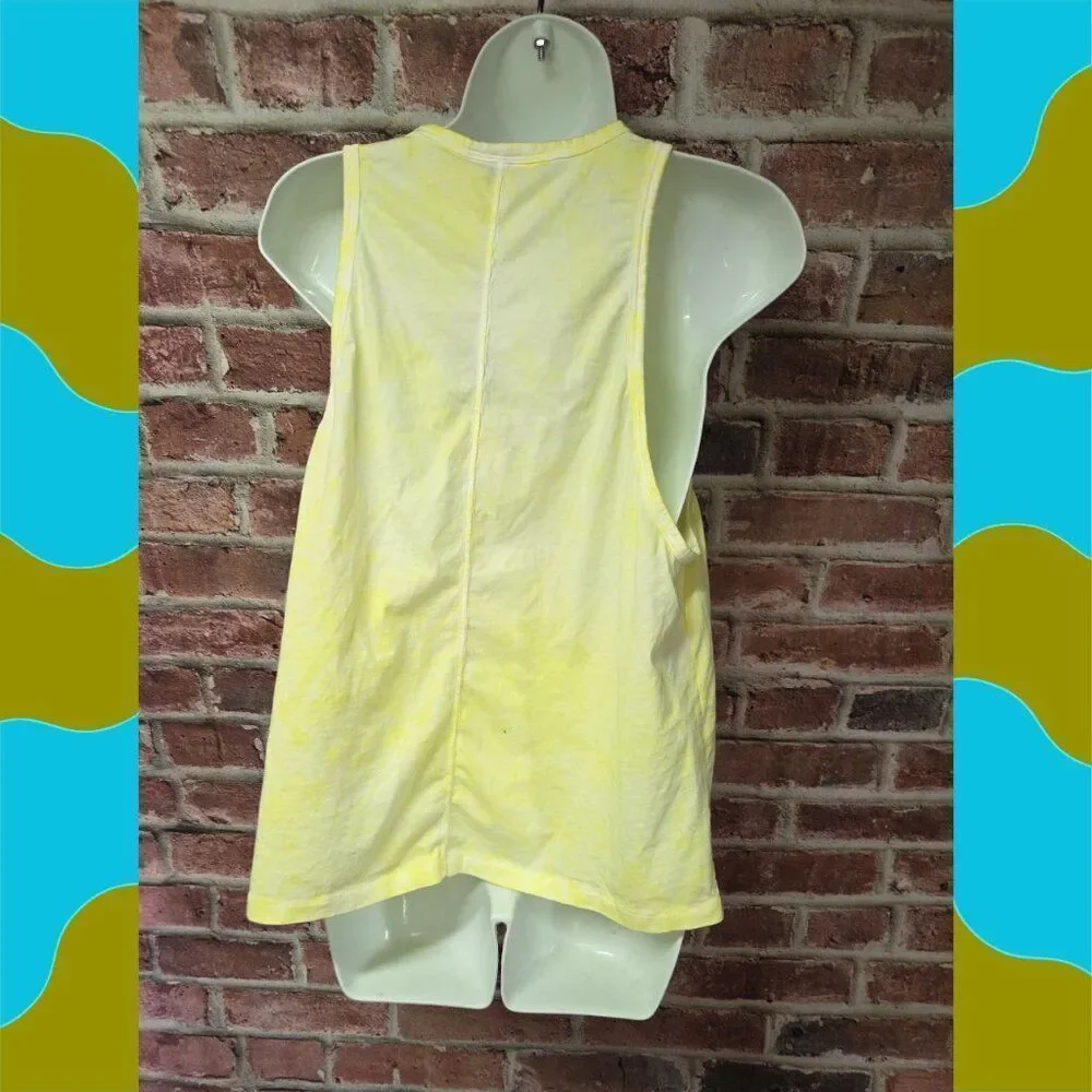 Universal Thread Tank XL | Yellow Sleeveless Top Minimalist Summer Cotton Casual - Picture 2 of 4